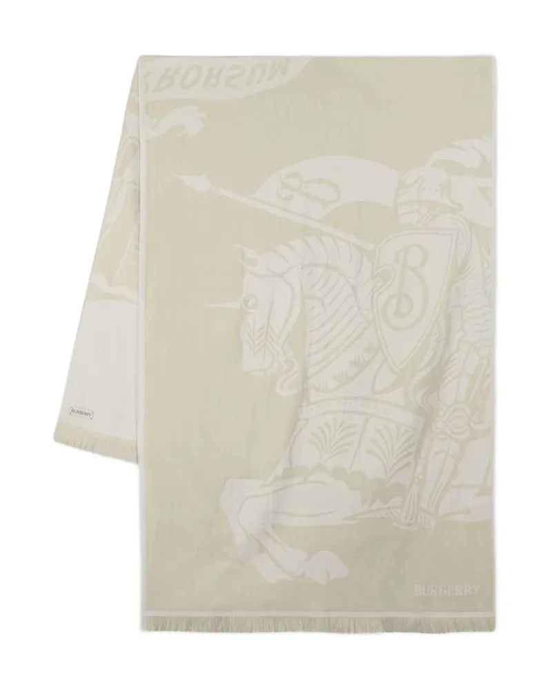 Burberry Großer Ekd Schal  Baumwoll Beige Beige