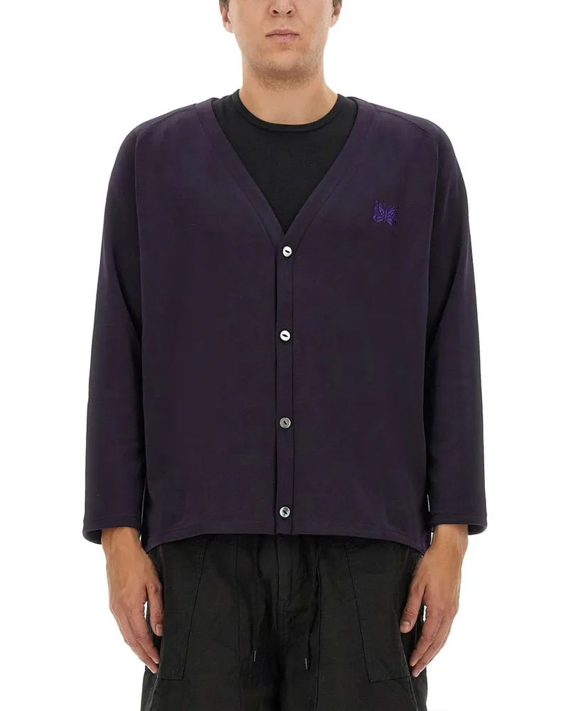 NEEDLES Nadeln gegen Hals -Strickjacke Multicolour