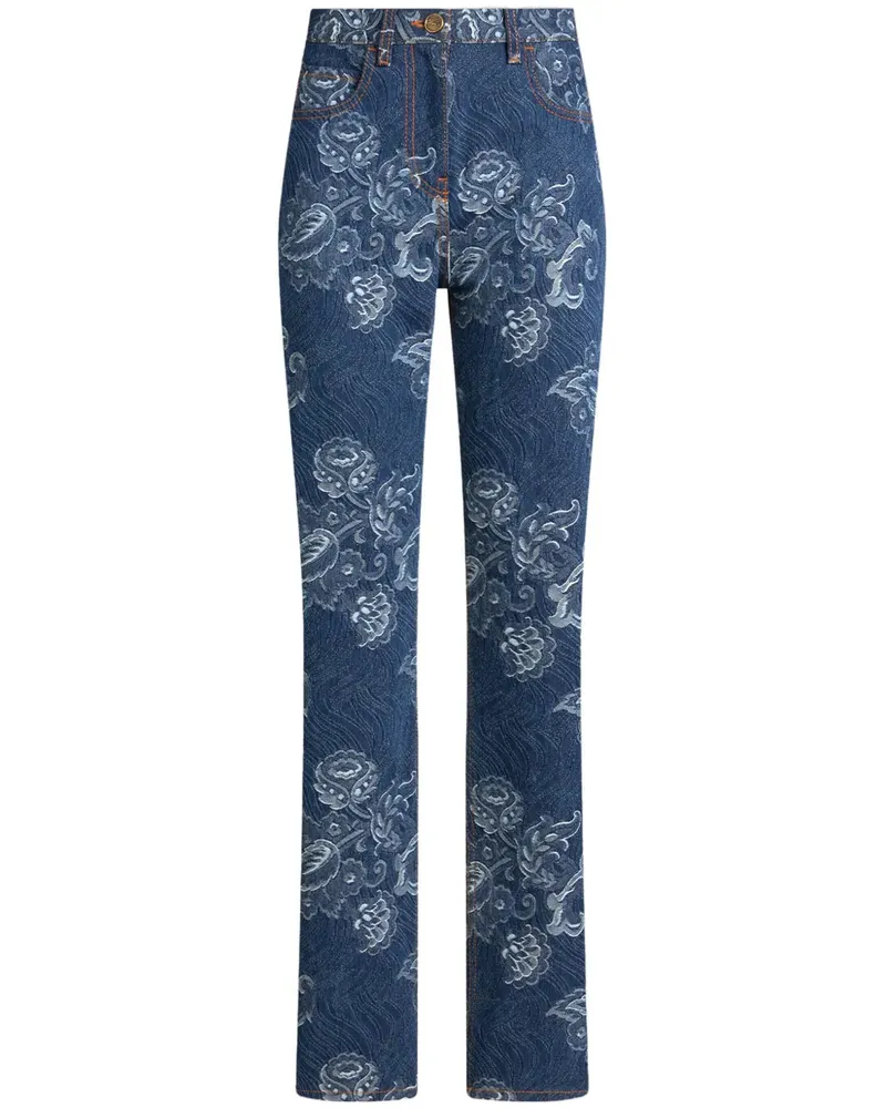 Etro Jeans mit Jacquard -Effekt S9090