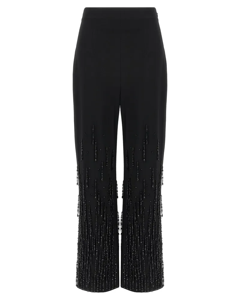Alberta Ferretti Perlenhose Black