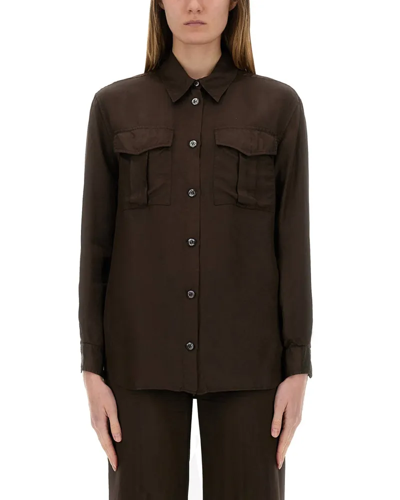 ASPESI Shirt -Mod.5489 Brown