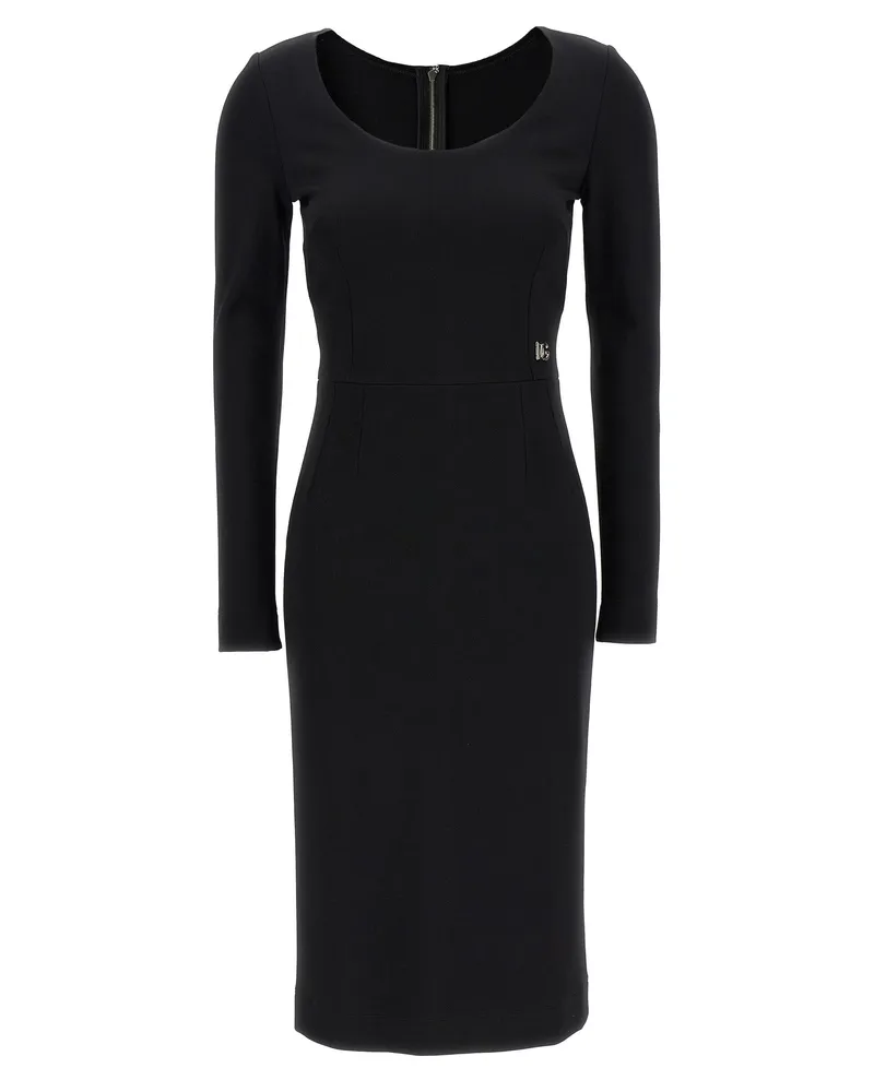 Dolce & Gabbana Logo-Kleid Black