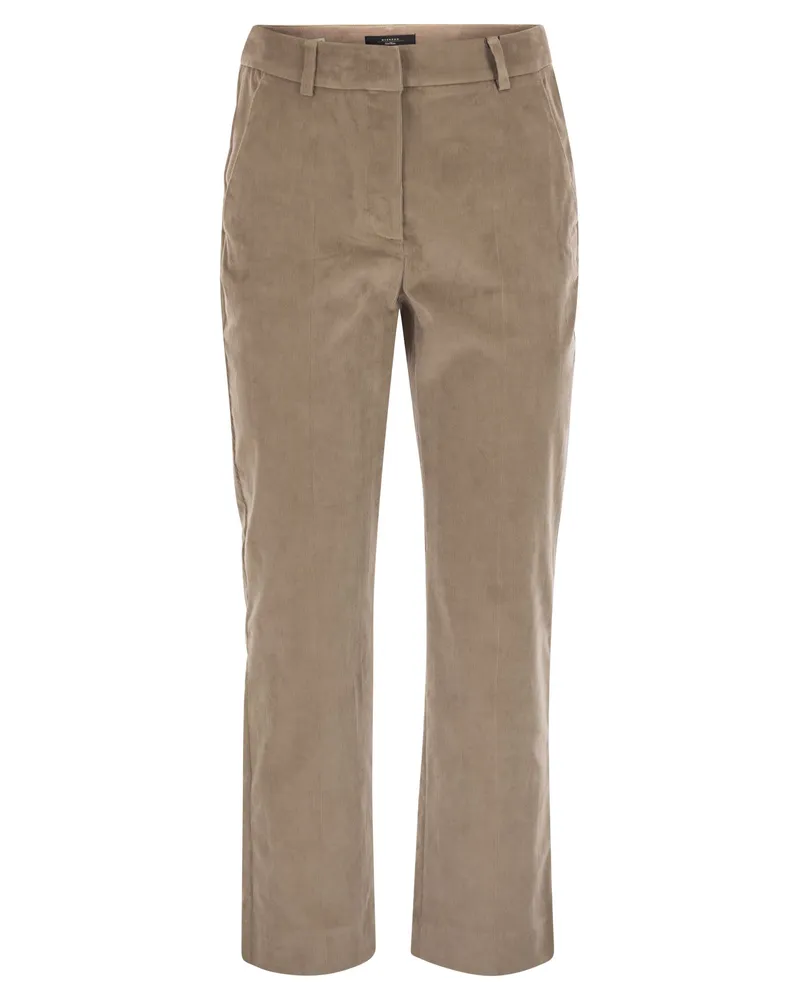 Weekend Max Mara Marruca Baumwollsamthose Turtledove