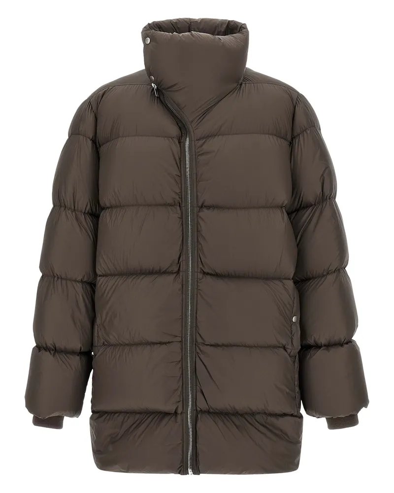 Rick Owens Turtle' Daunenjacke Brown