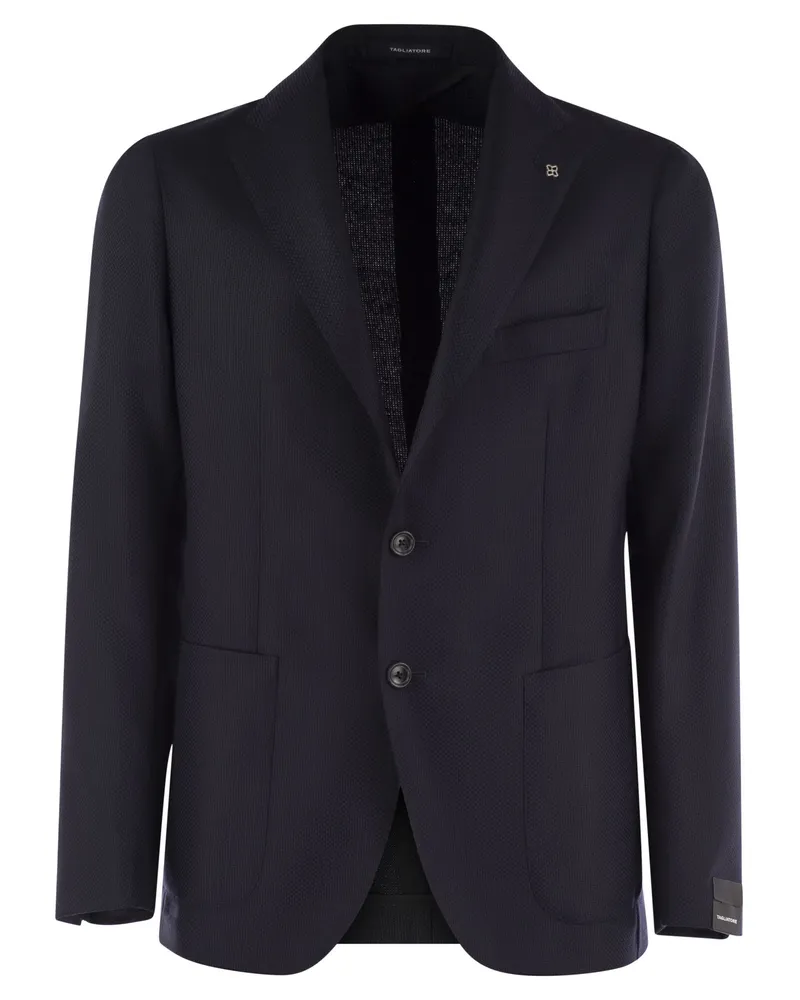 Tagliatore Virgin Wolljacke Blue