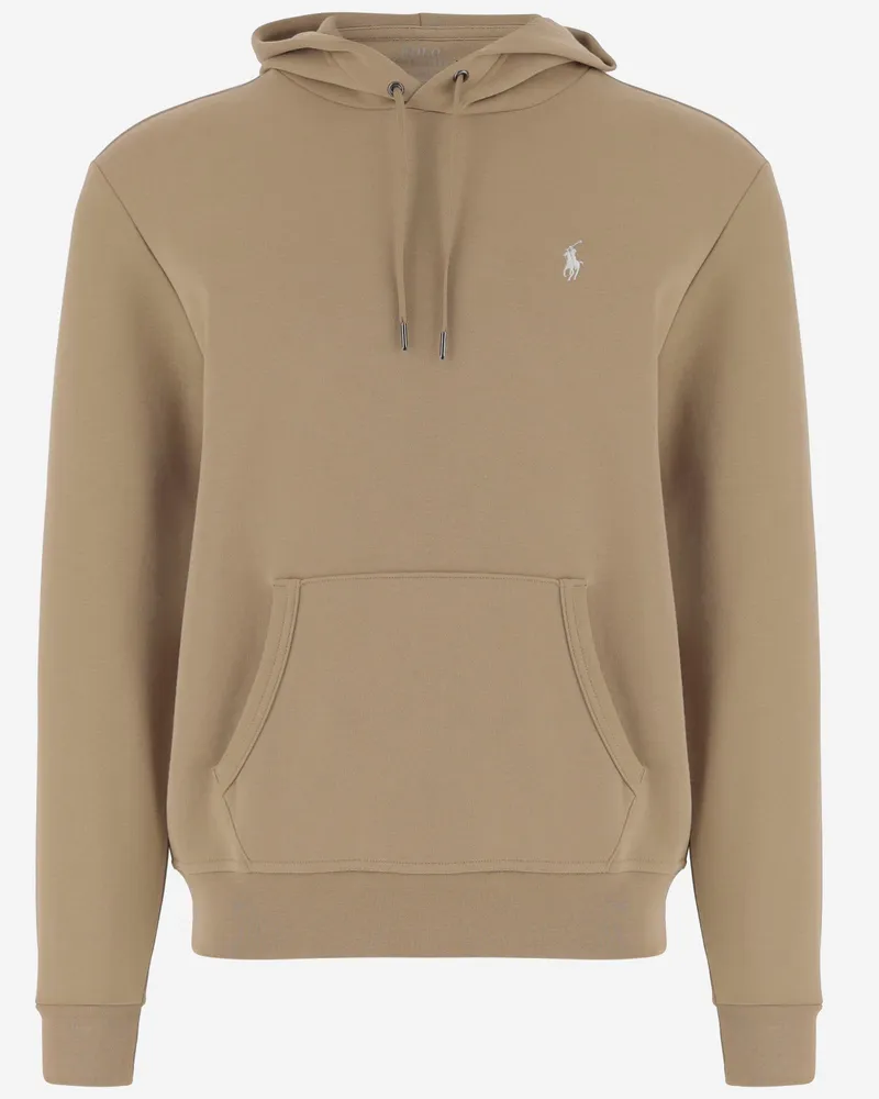 Ralph Lauren Sweatshirt aus Baumwollmischung mit Logo Beige