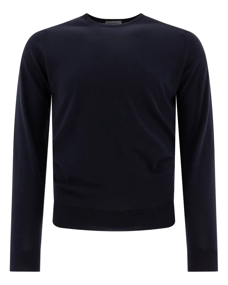 John Smedley Lundy" Pullover Blue