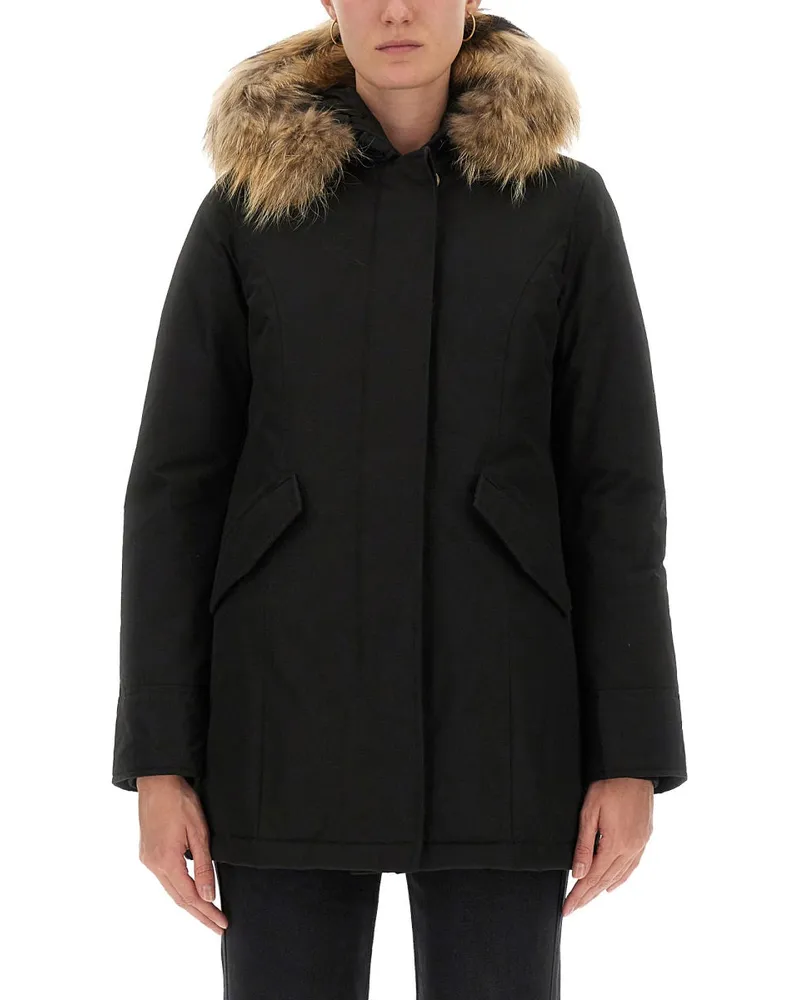 Woolrich Artic Racoon" Parka Black