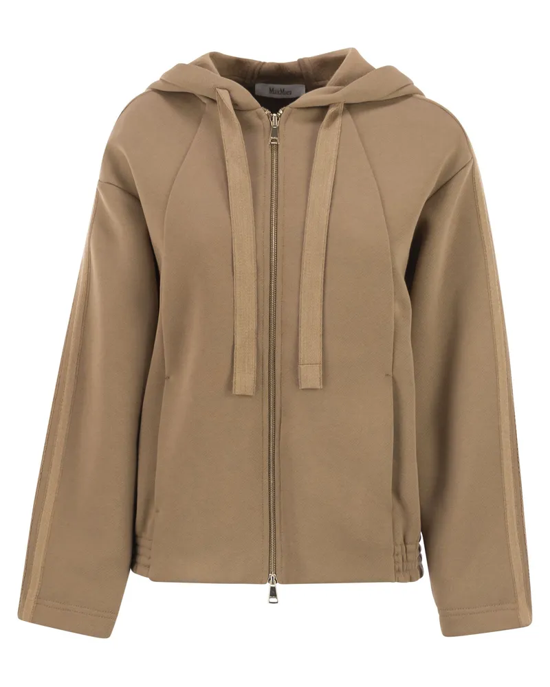 Max Mara Omelia Baumwoll-Kapuzenpullover Camel