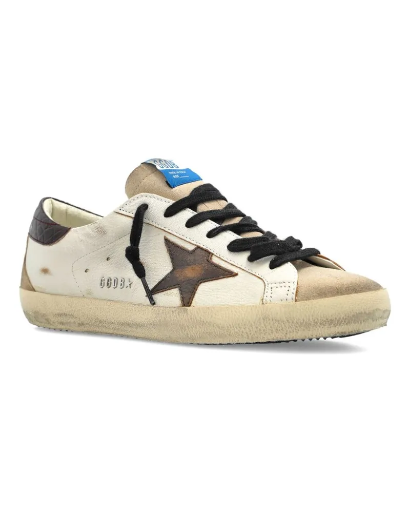 Golden Goose Golden Gänse Superstar Leder -Sneaker Brown
