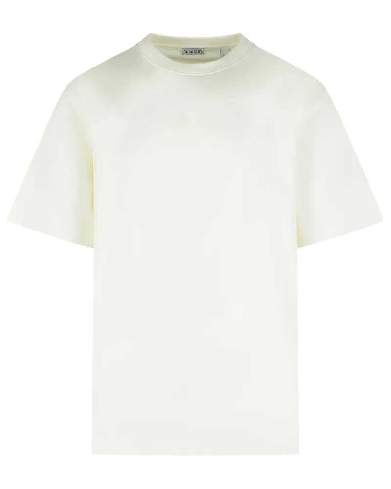 Burberry Weißes -T-Shirt „Ryan“ aus Baumwolle White