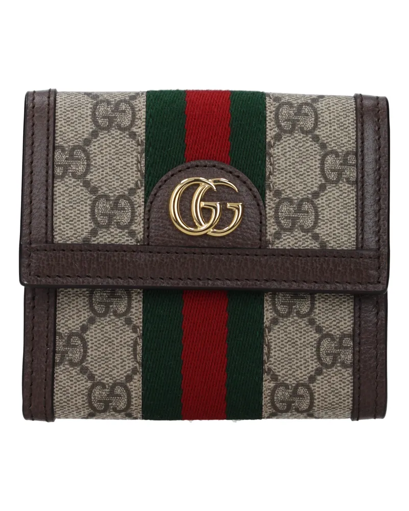 Gucci Wallet Ophidia Frau Stoff beige/braun -