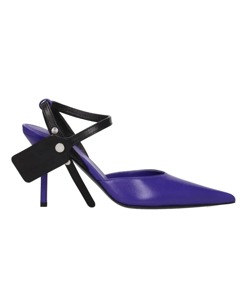 OFF-WHITE Off-weiße Sandalen Frauen Leder lila lila -
