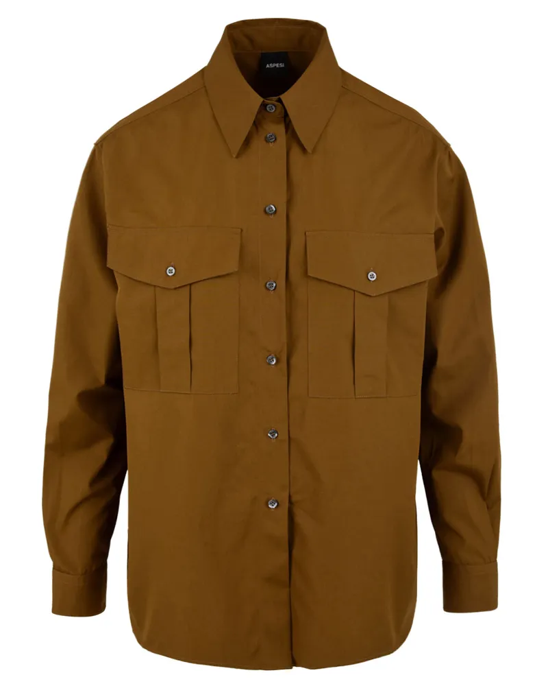 ASPESI Hemden braun Brown
