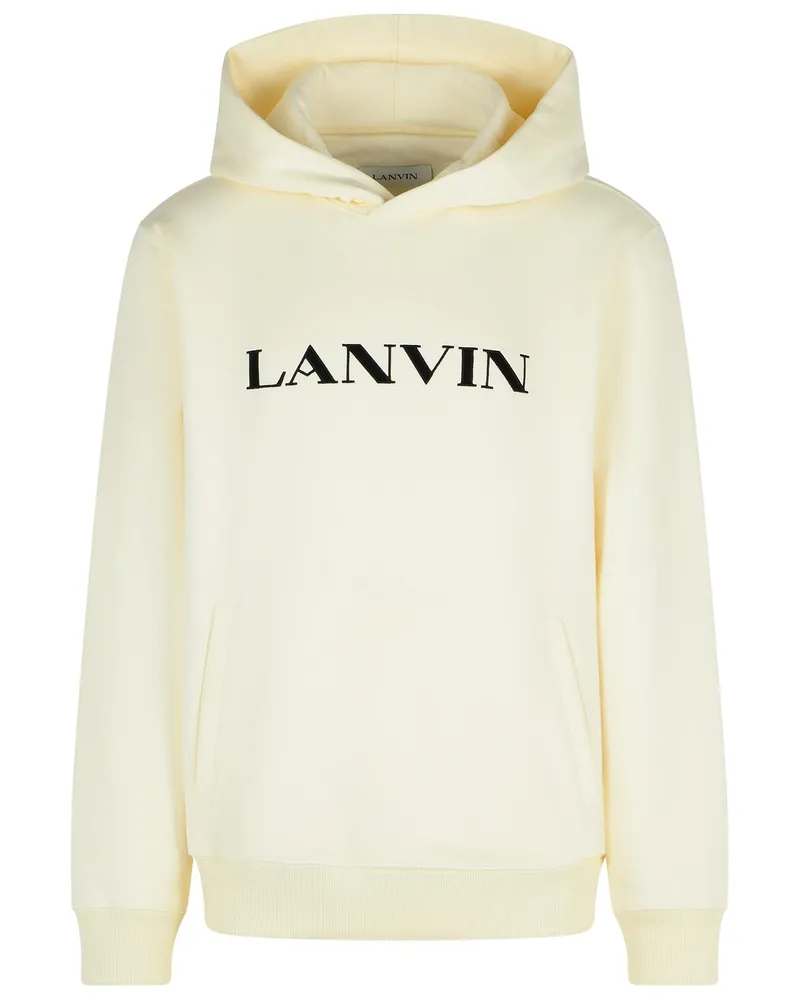 Lanvin Elfenbein Baumwoll -Sweatshirt Ivory