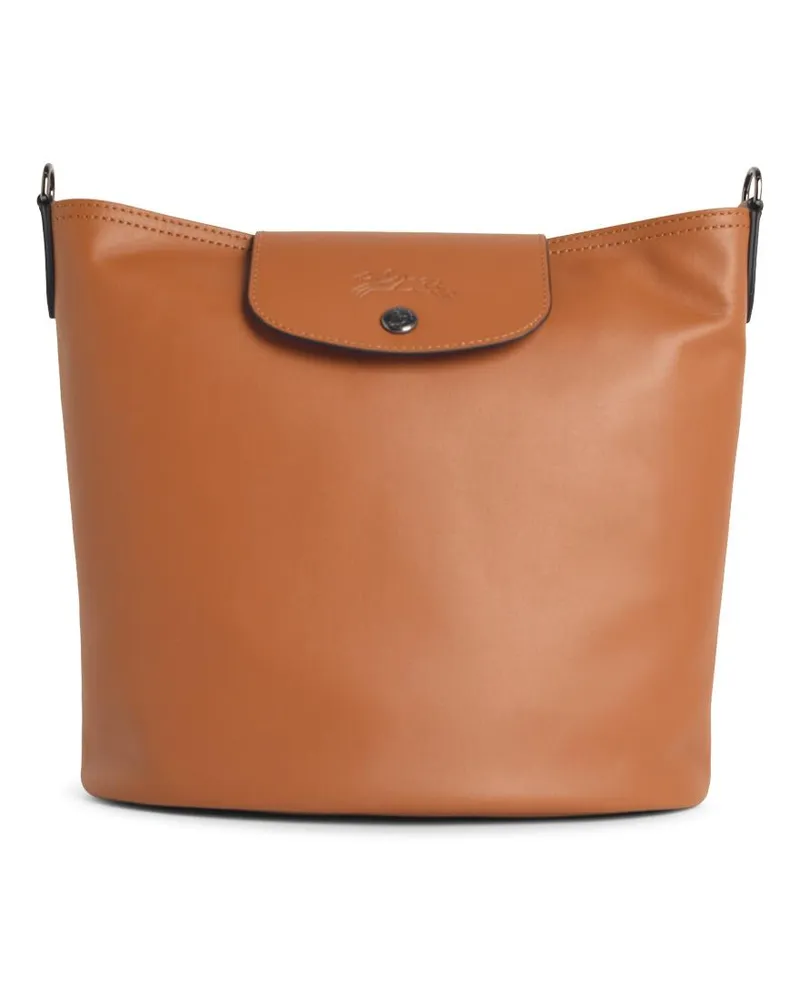 Longchamp Le Pliage Xtra' 'Cajou' Lear Beuteltasche Brown