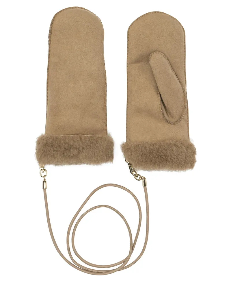 Max Mara Wollhandschuhe Brown
