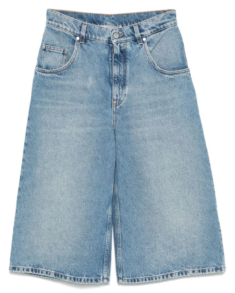Stella McCartney Denim Cotton Bermuda Shorts Clear