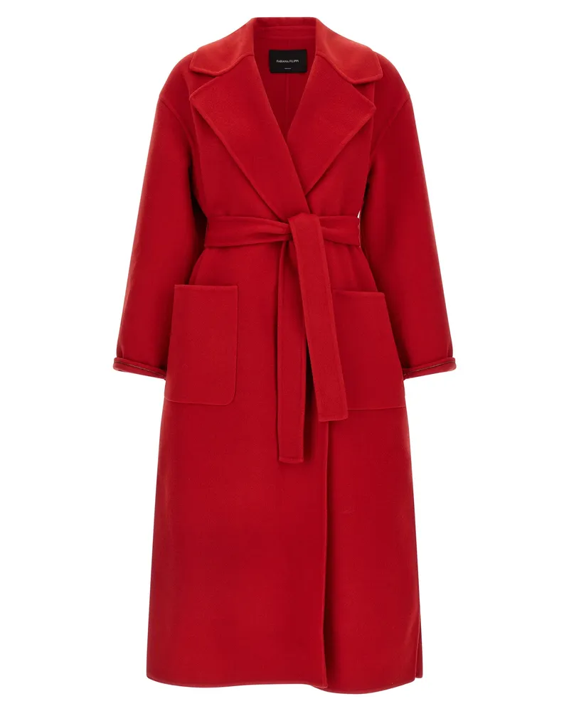 Fabiana Filippi Cashmere Wollmantel Red