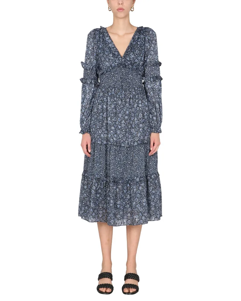 Michael Kors Michael von Michael Kors kleidet sich mit Blumendruck Blue