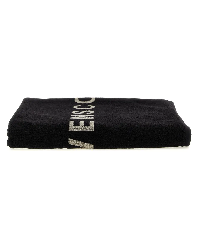 Rick Owens Beach Handtuch geschrieben Black