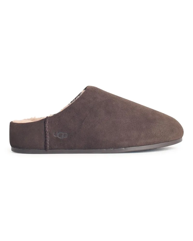 UGG Elea Slip on' Brown Lear Pantoffeln Brown