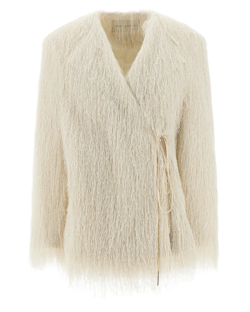 Dries van Noten Trocknen van Note 'Rivla' Mantel White