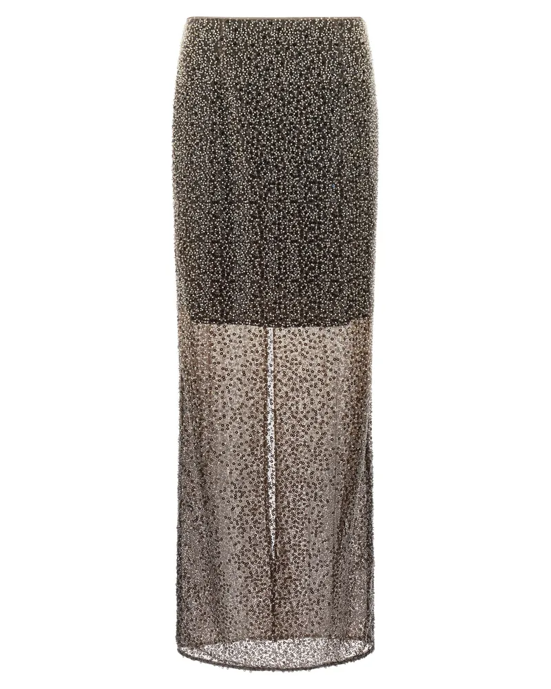 ROTATE Birger Christensen Dreh Birger Christensen 'Perlen Maxi' Rock Brown