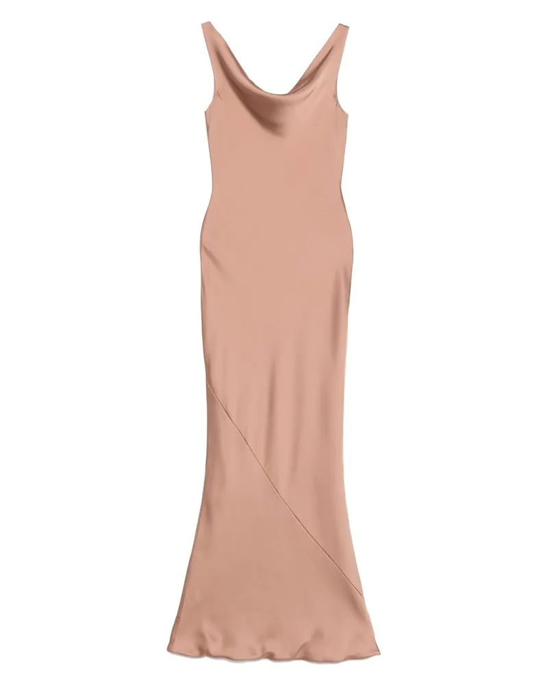 Norma Kamali Maria Kleid Beige