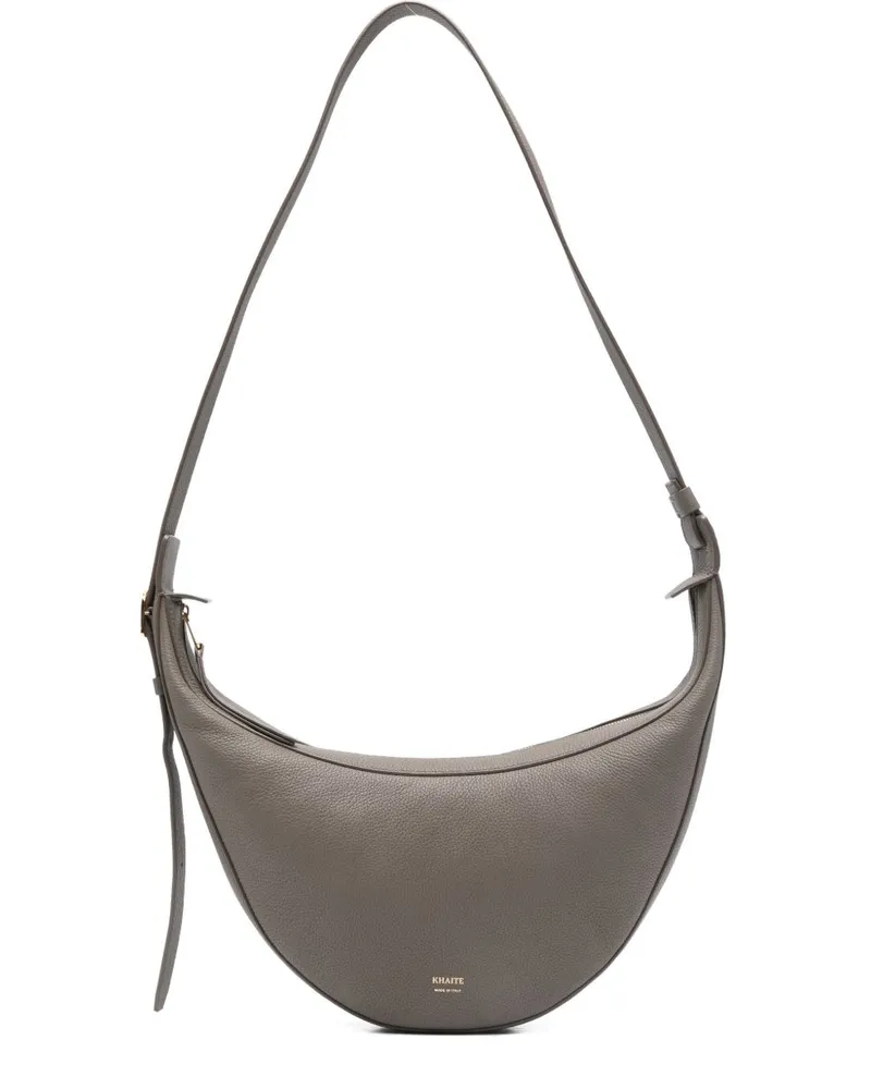 KHAITE Augustina kleine Leder -Crossbody -Tasche Grey
