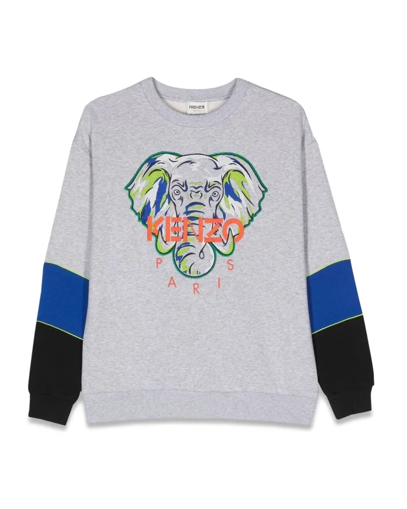 Kenzo Elephant Crewneck Sweatshirt Grey