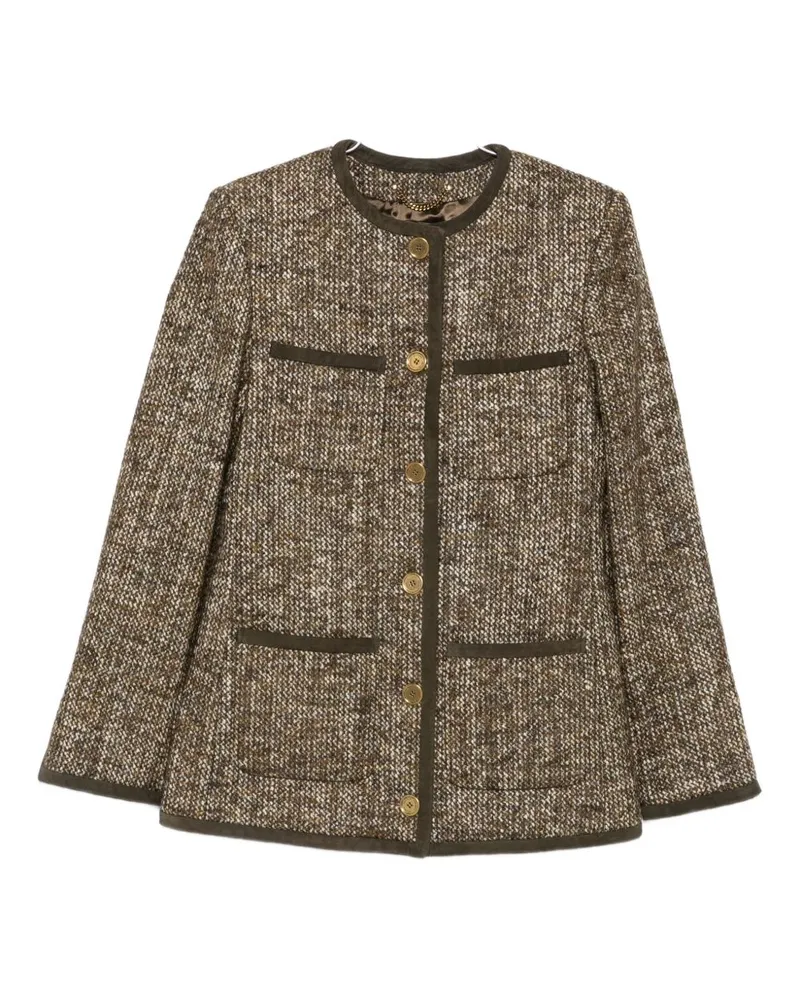 Golden Goose Golden Gänsenwolle Mischjacke Brown