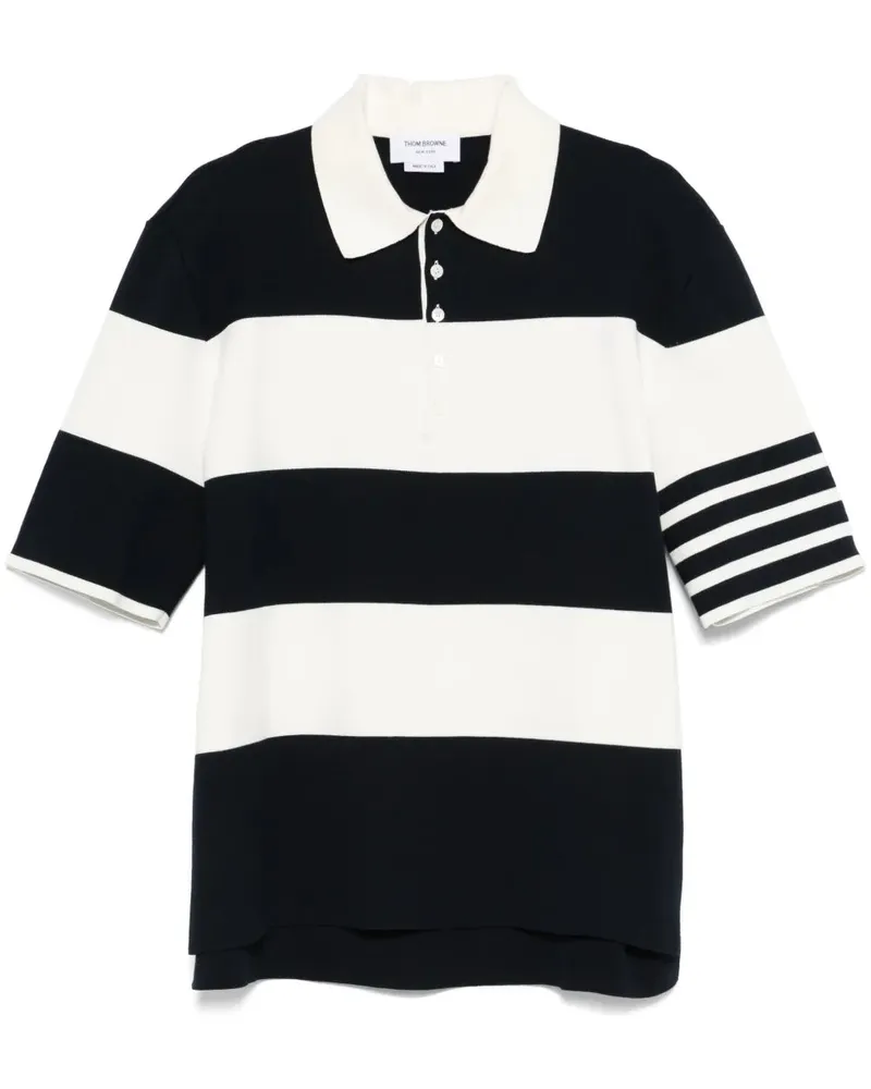 Thom Browne Striped Polo Navy