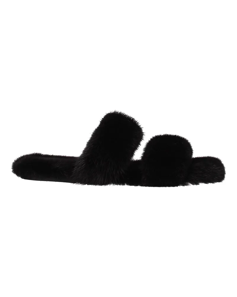 Saint Laurent Hausschuhe und Hufe Frauen Nerz schwarz -