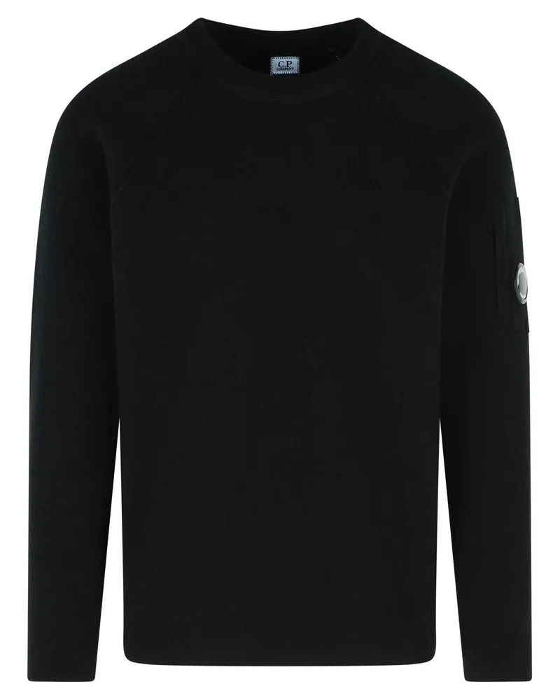 C.P. Company C.P. Firma 'Grs' schwarzer Wolle Blend Sweatshirt Black