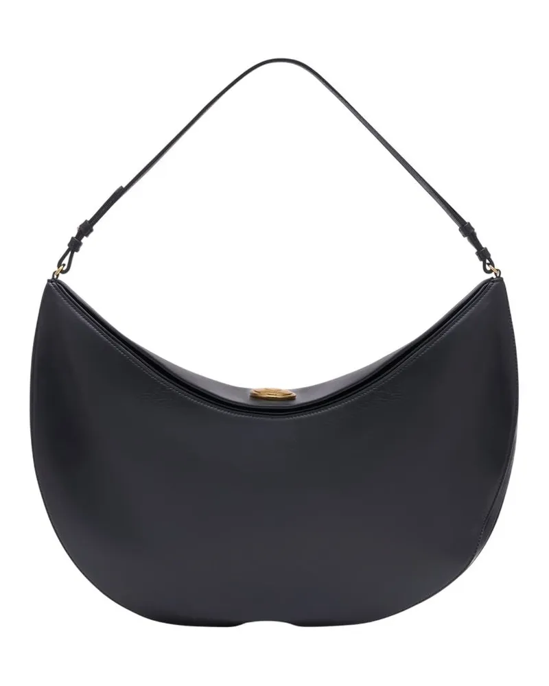 Jacquemus Le Calisso Rond  Leder schwarz Schwarz