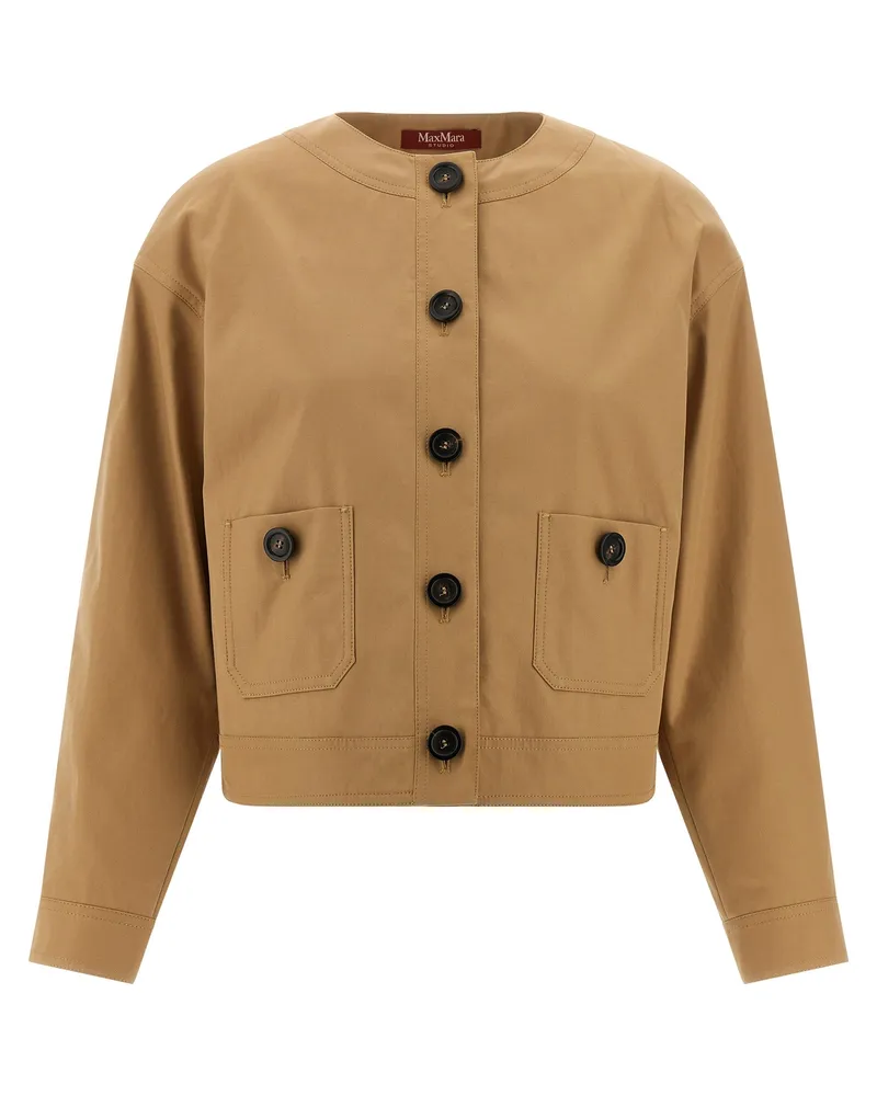 Max Mara Biavo“ Bomberjacke Beige