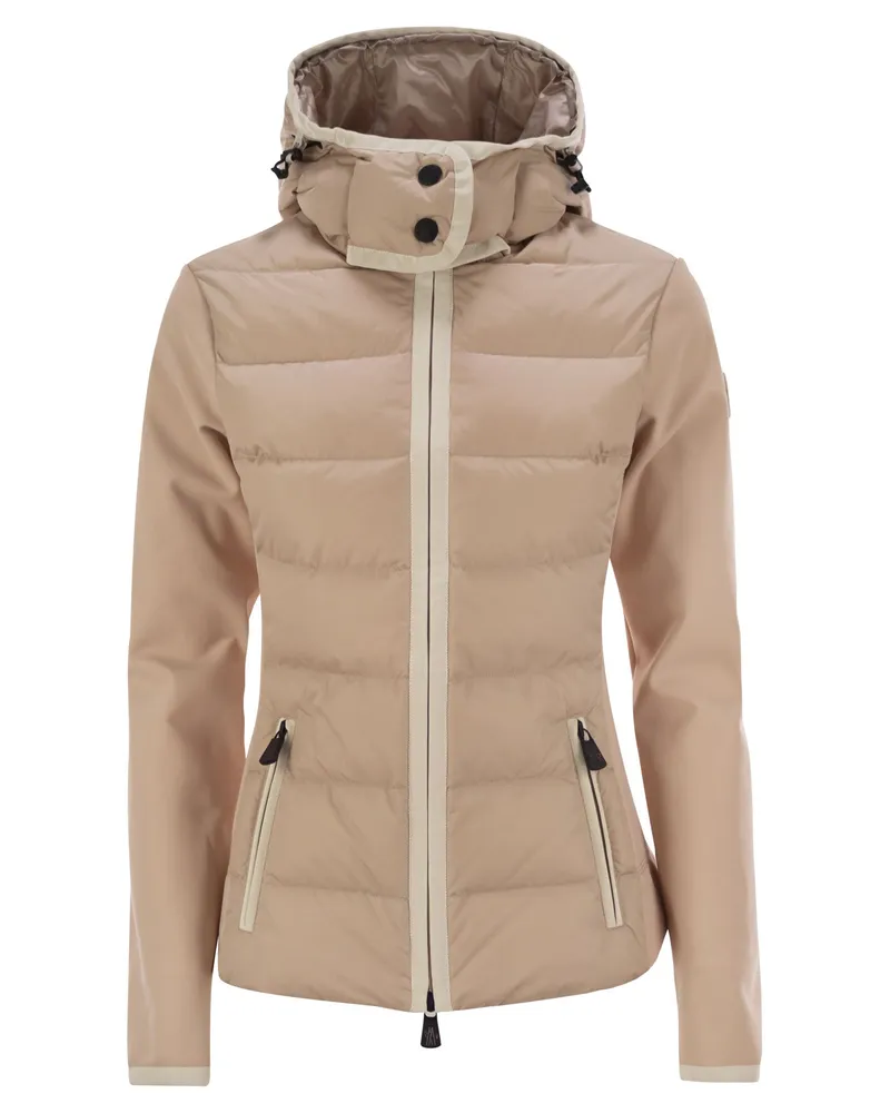 Moncler gepolstertes Sweatshirt mit Kapuze und Reißverschluss Light