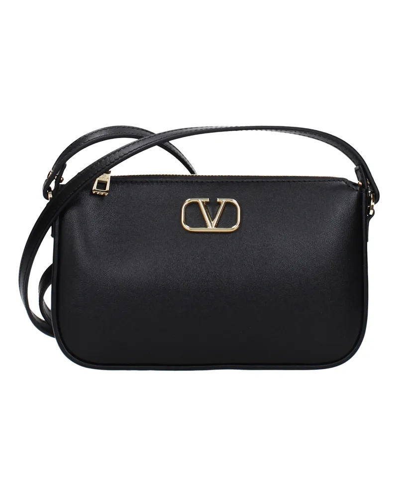 Valentino Garavani Damens Umhängetaschen Leder Schwarz -