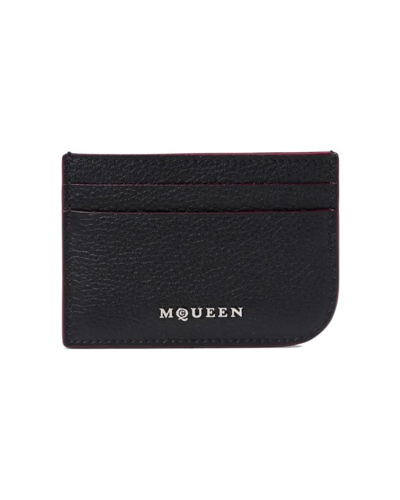 Alexander McQueen Alexander MC Queen Sling Leder Card Hülle Black