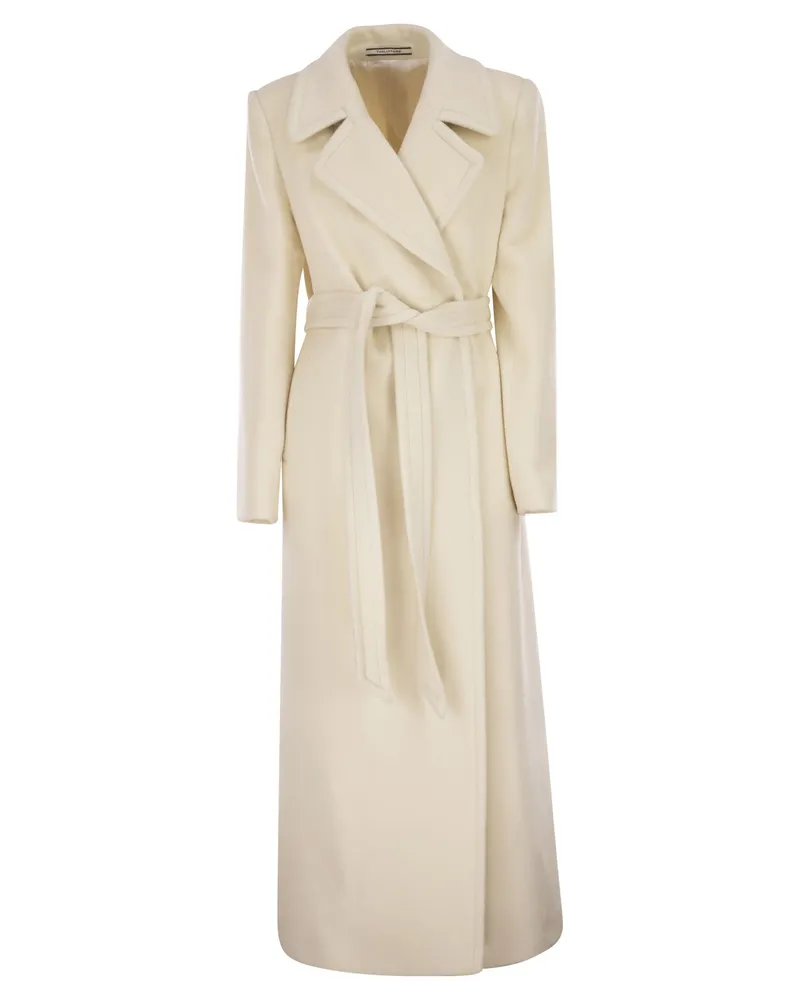 Tagliatore Melody-Mantel aus Schurwolle White