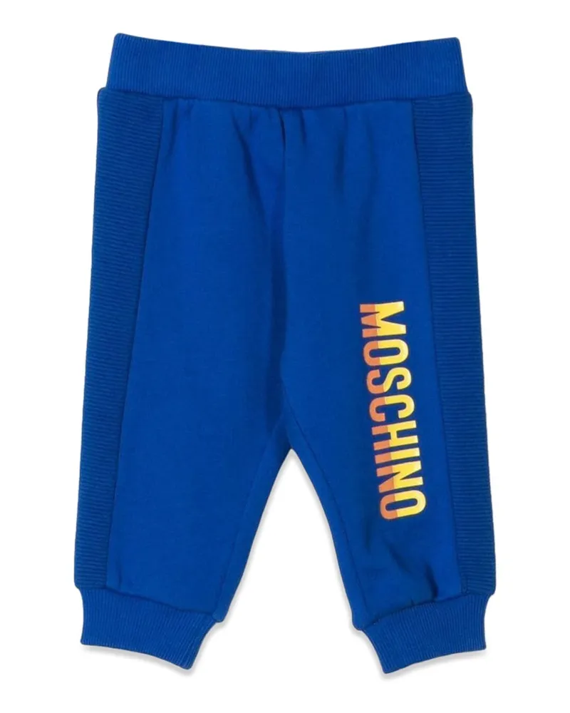 Moschino Pantalone Jogging Con -Logo Blue