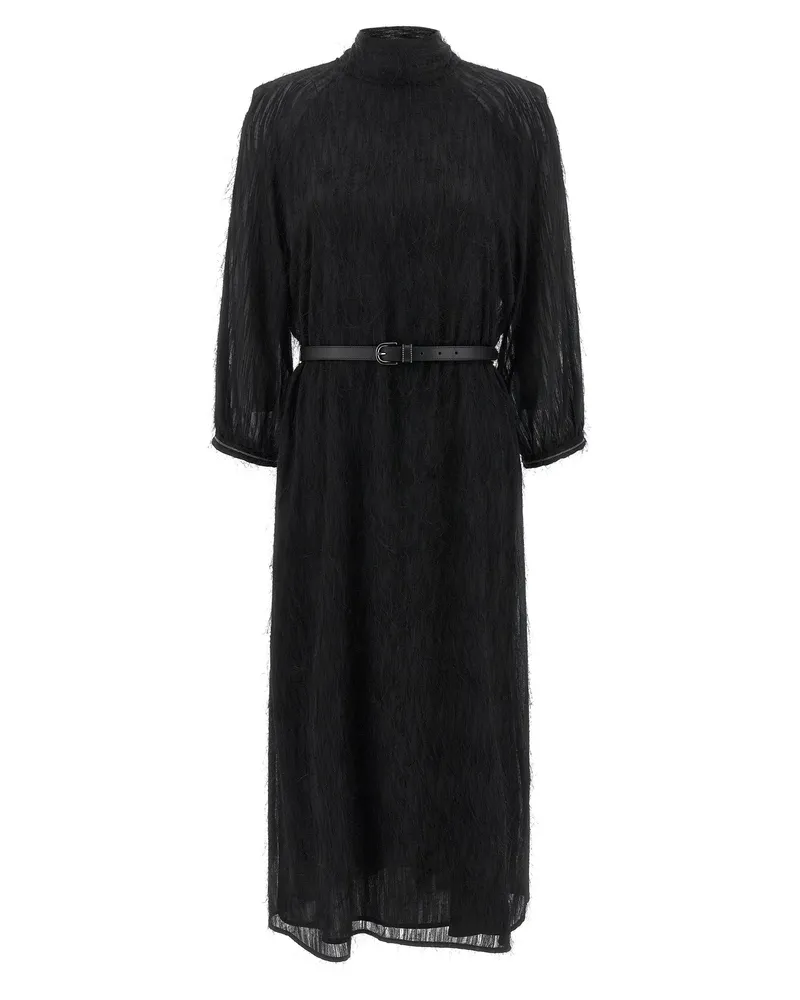 Peserico Fil Coupé -Kleid Black