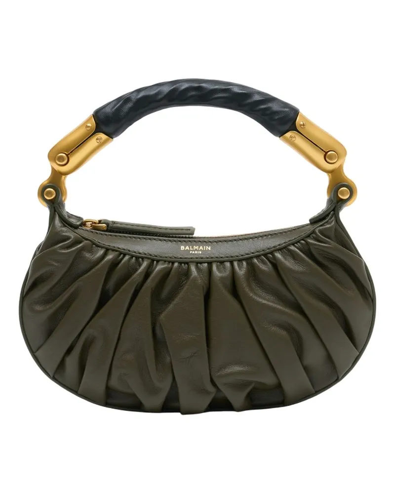 Balmain Ebene Mini Bag  Leder Grün Grün