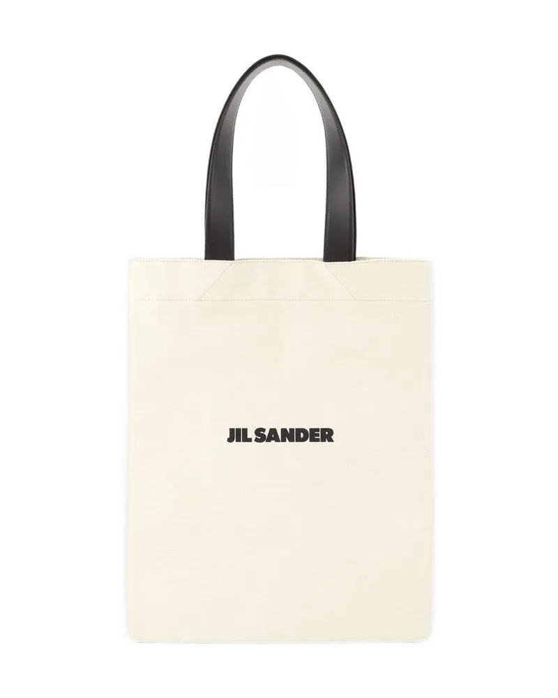 Jil Sander Einkaufstasche Buch  Fabric Beige Beige