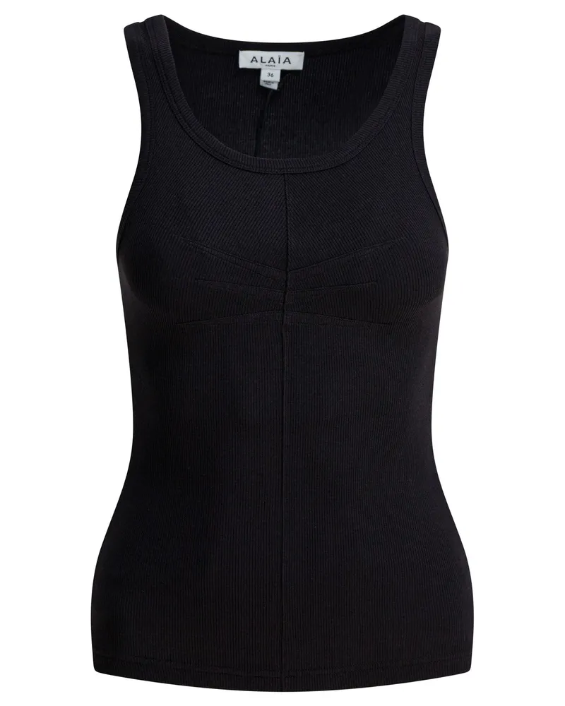 Alaïa Baumwoll-Tanktop Black
