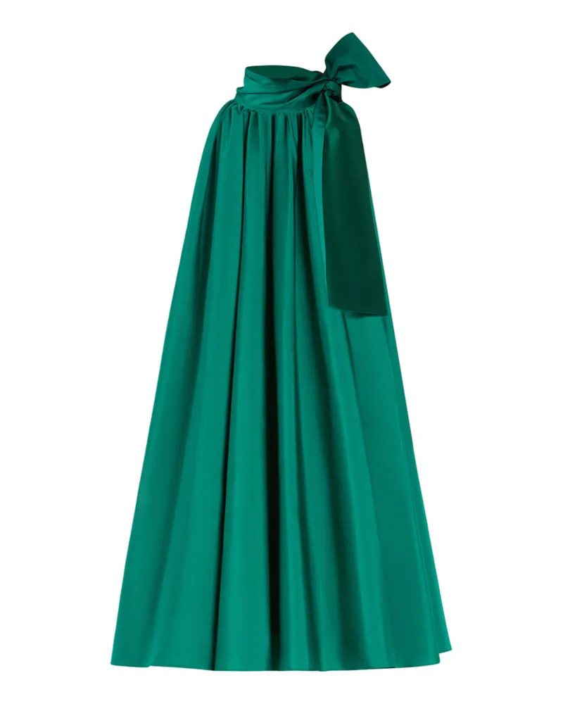 Max Mara Short, ärmelloses, ausgestattetes Kleid mit einem plissierten Design, das Volumen schafft Verde