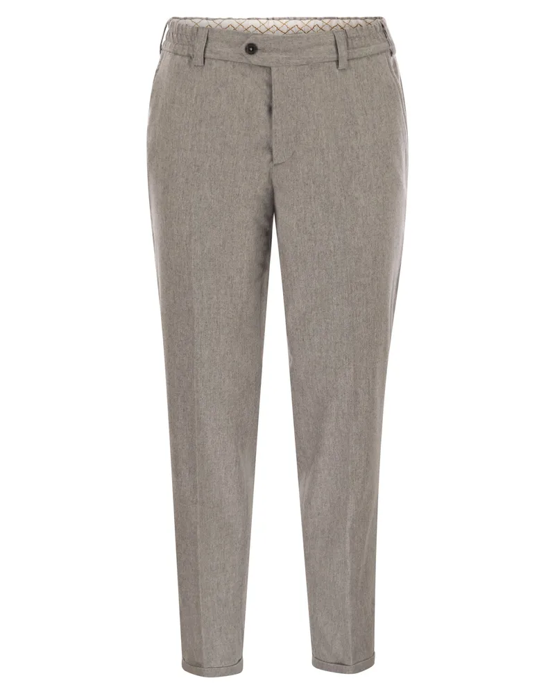 PT TORINO The Rebel Hose aus Wolle und Kaschmir Grey