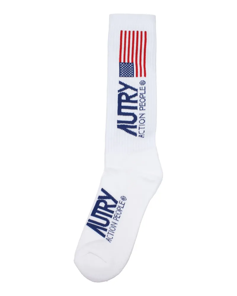 AUTRY Women 's Socken & Socken Baumwoll weiß/rot -