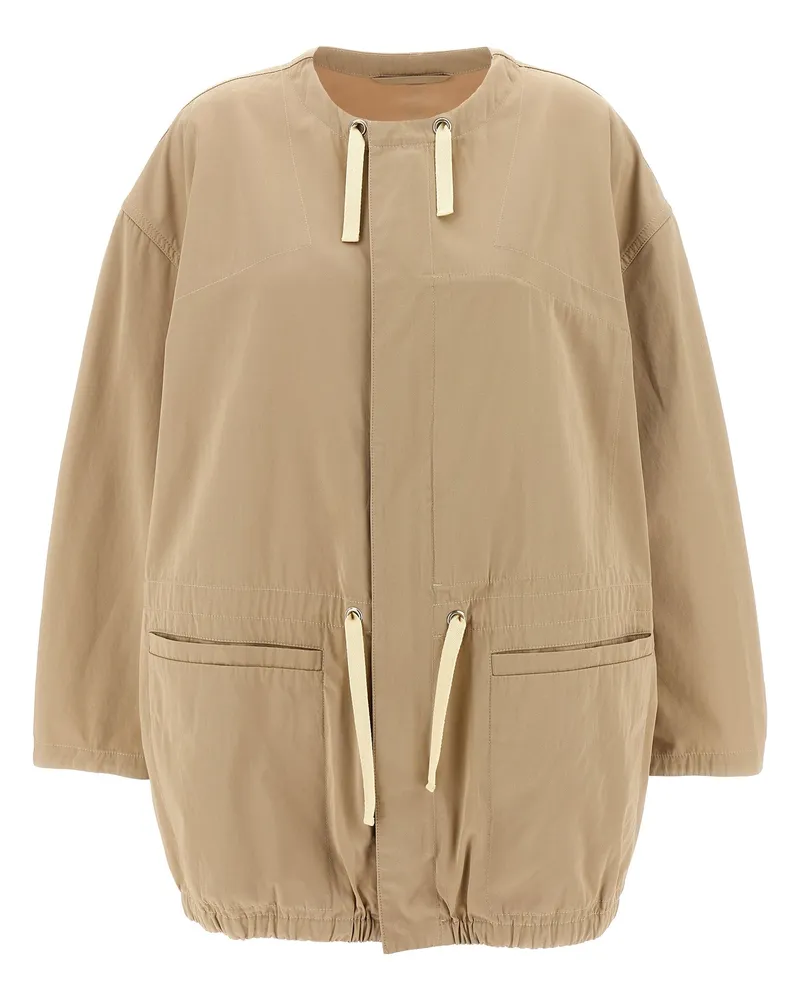 Christophe Lemaire Cotton Parka Beige